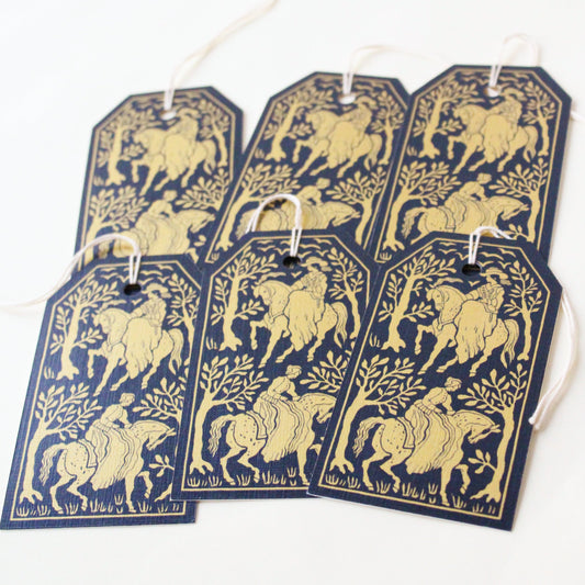 Gift Tags - Ladies on Horses (PACK OF 6)